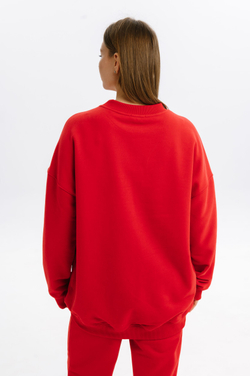 Толстовка Mazzika Unisex удлиненная, цвет красный