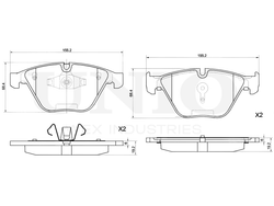 Колодки тормозные диск. передние UNIO BRP-20315