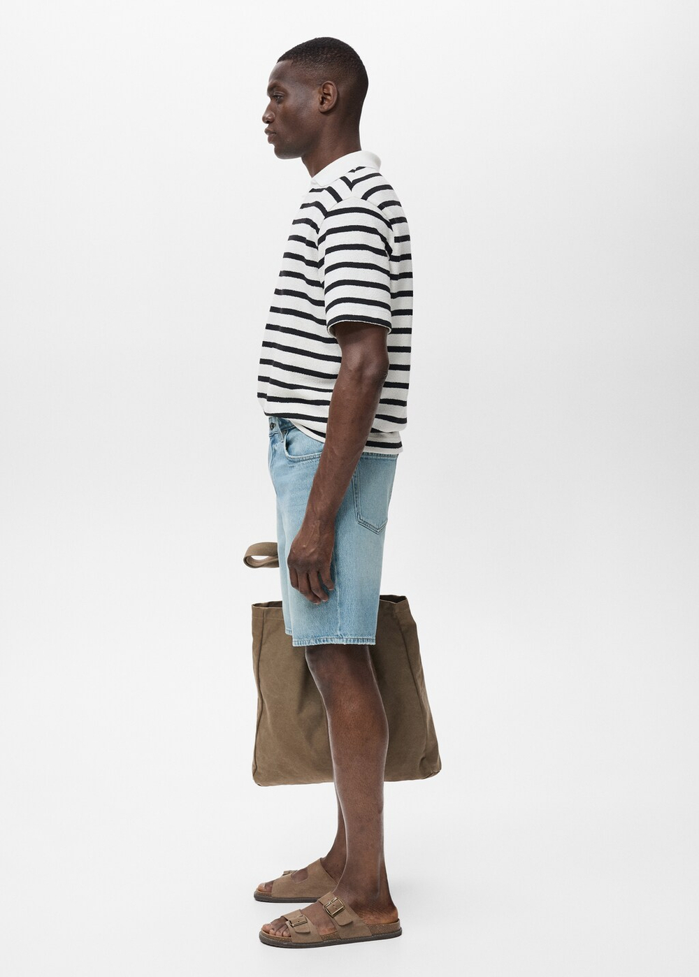 Бермуды regular fit из денима