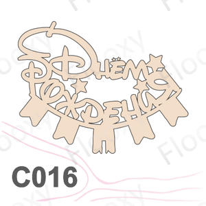 Топпер деревянный в букет цветов "С Днем Рождения дисней" 10шт.