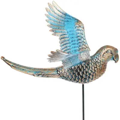 Фигура на спице «Взмах крыльев» 60 см, Золото с голубым переливом