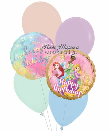 Фонтан шаров "НВ от Принцесс Дисней"