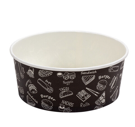 Контейнер бумажный 750 мл d=150 мм, h=60 мм Complement Black