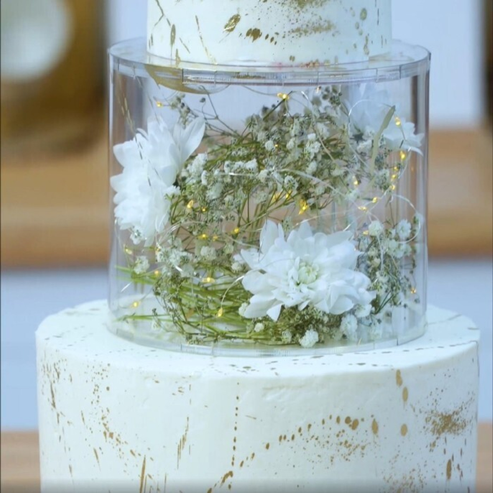 Фальшярус для торта, акрил, d=15 см, h=12 см