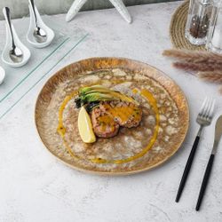 Блюдо круглое 28 см h2,5 см Light Brown Frutti di Mare P.L. [1]