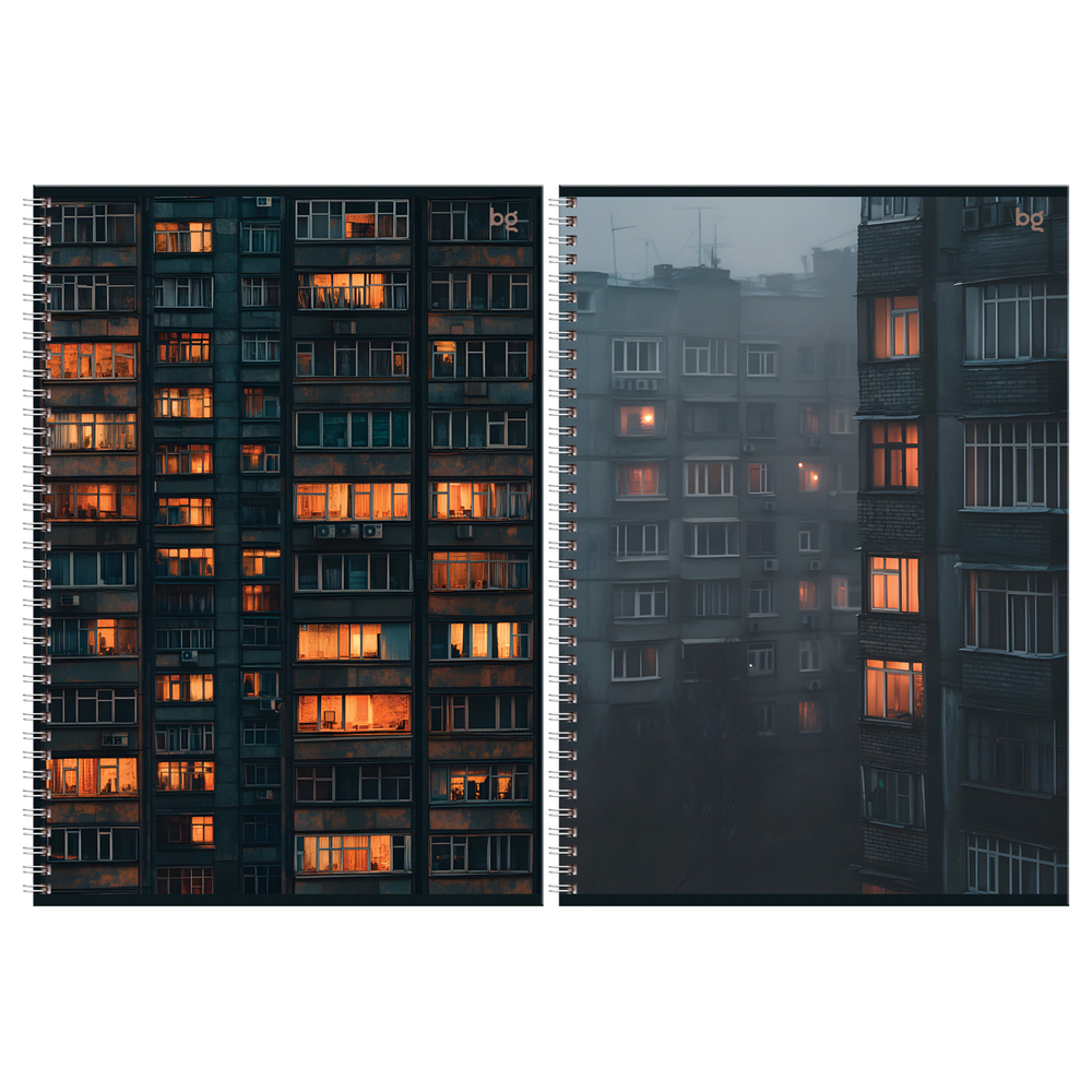 Тетрадь 96л., А4, клетка, на гребне BG "Архитектура" Т4гр96 06286