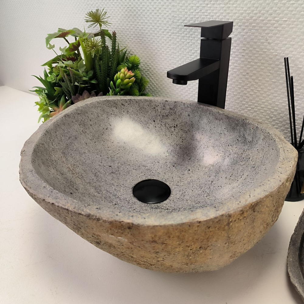 Раковина из речного камня RS-63892 (43*42*15) 0120