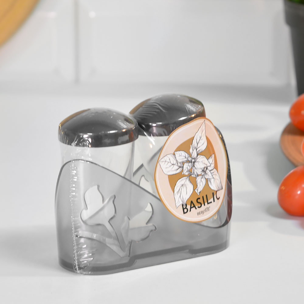 Набор для специй 2 предмета "Basilic", цвет шерл