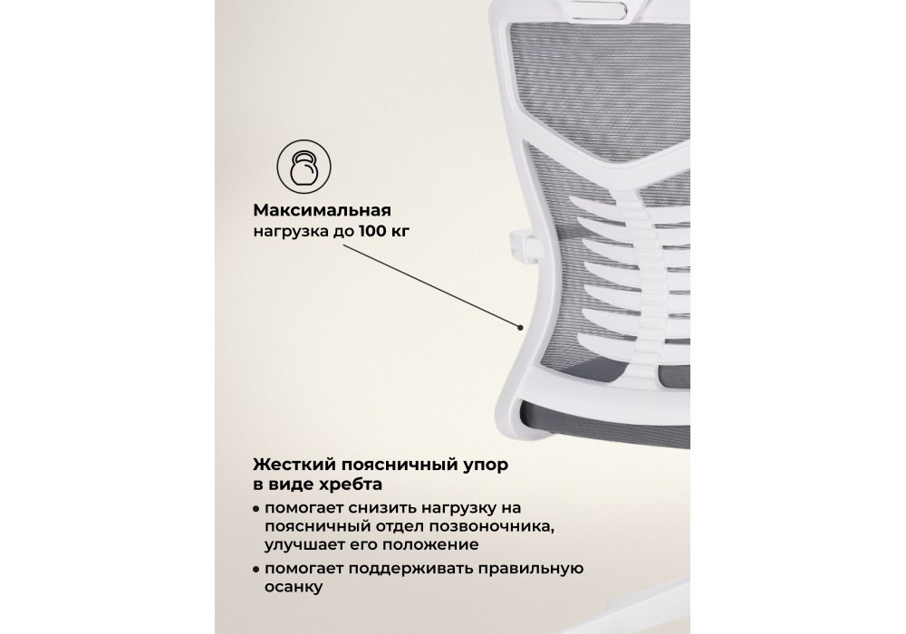 Компьютерное кресло Woodville Montana dark gray , white