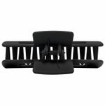 Краб для волос 10,5 см, soft-touch, чёрный, MONTE VITA, 456999