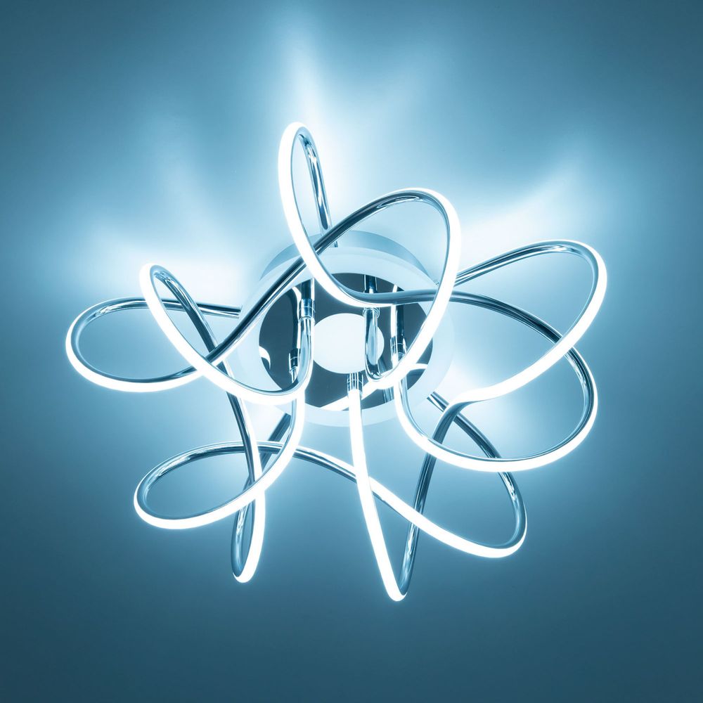 Citilux Джемини Смарт CL229A151E RGB Умная люстра Хром