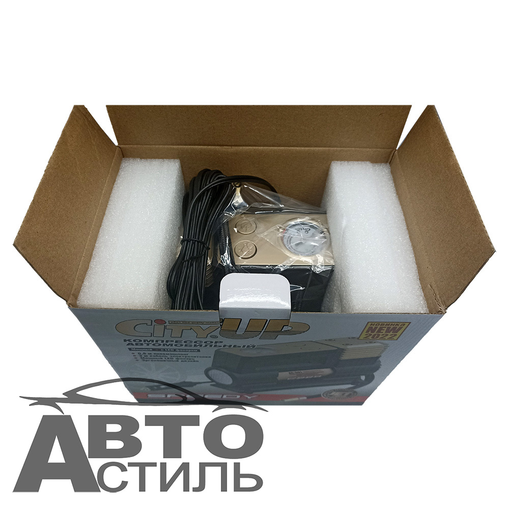 Компрессор "СityUp" AС-591 Speedy 180Вт,35л\м с LED фонарем