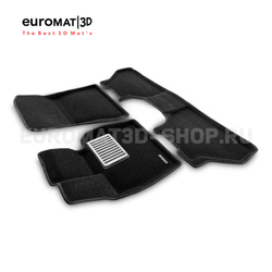 Коврики салона для BMW X5 (E70)/X6 (E71) (2008-2014) Euromat 3D Lux черные. Арт. EM3D-001212