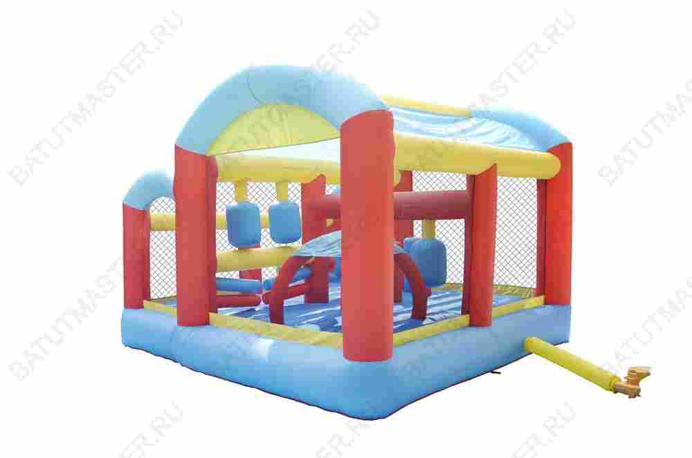 Батут для дачи "Мир приключений" 4,05*3,9*2,9 м
