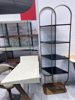 Стеллаж ST3096 матовая бронза/черный