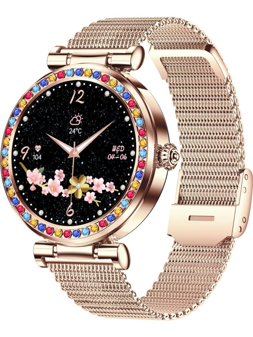 Смарт часы PARASMART Selena CF30, золотистый