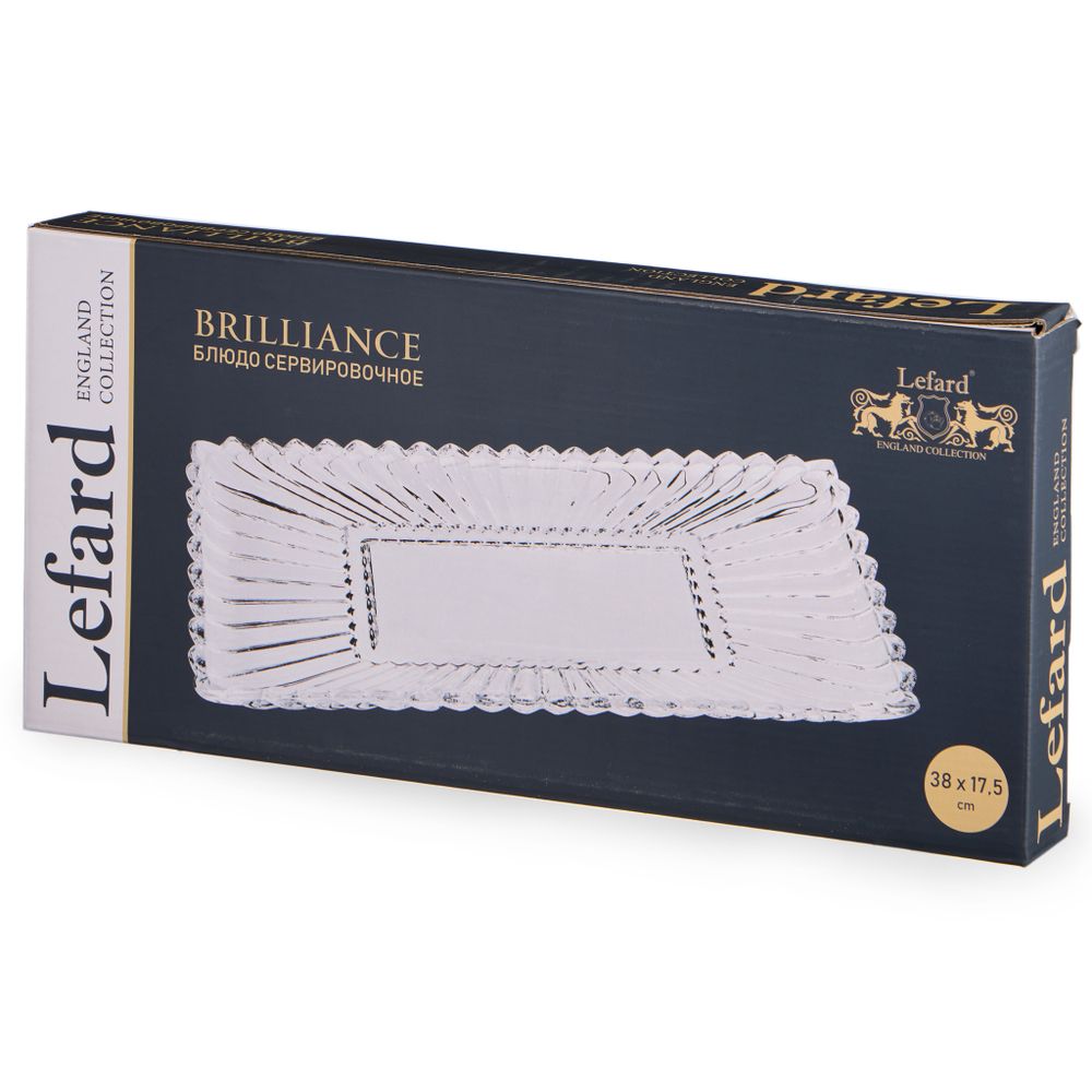 БЛЮДО СЕРВИРОВОЧНОЕ "BRILLIANCE" ПРЯМОУГОЛЬНОЕ, 38*17,5*3,5 СМ