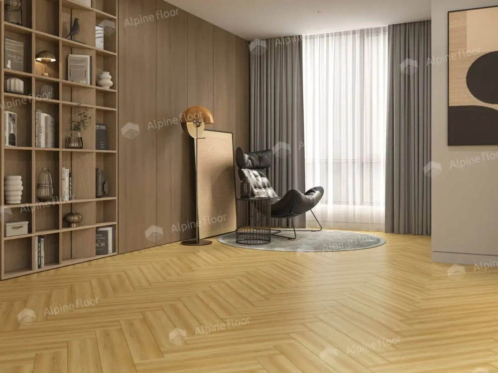 Каменно-полимерная плитка Alpine Floor Parquet Light Дуб Поллукс ЕСО 13-28