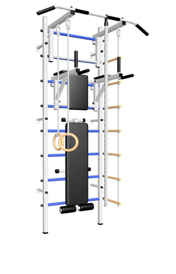 Шведская стенка Sv Sport усиленная 606 (Турник стандарт/Брусья/Скамья/Канат/Кольца/Лестница)