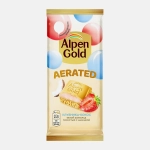 Шоколад Alpen Gold Aerated белый пористый с начинкой клубника кокос 75г