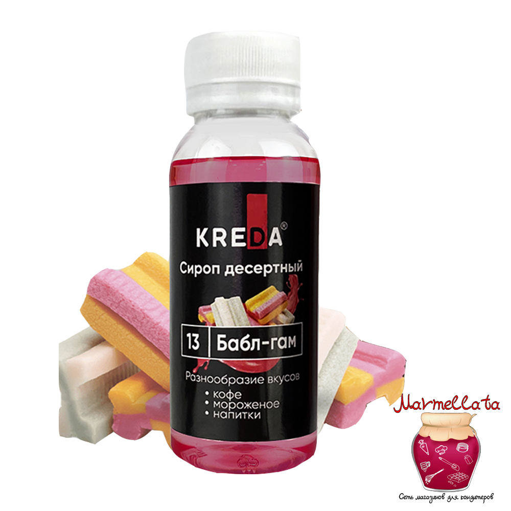 Сироп десертный т.м. Kreda &quot;Бабл гам&quot;, 150 гр.