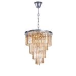 Люстра Helix chrome/amber