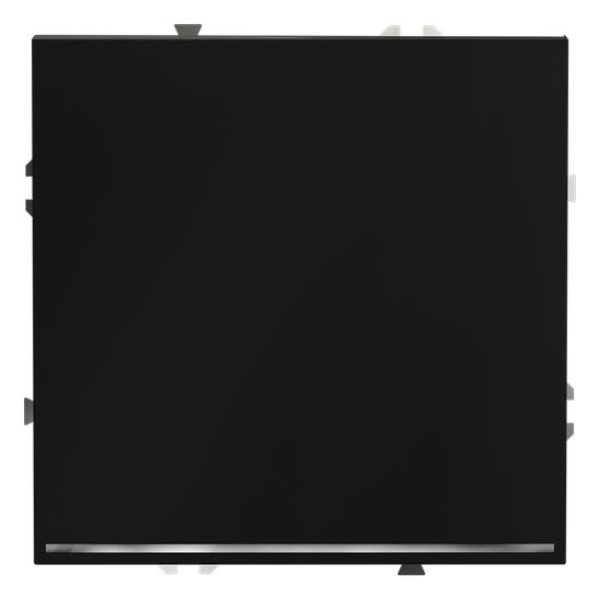 Проходной переключатель встраиваемый VOLTUM S70 одноклавишный с подсветкой 10А, (черный матовый)