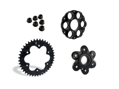 CN512B-FC210-FL501 CNC RACING RR SPROCKET AND RR DRIVE FLANGES KIT W/ NUTS