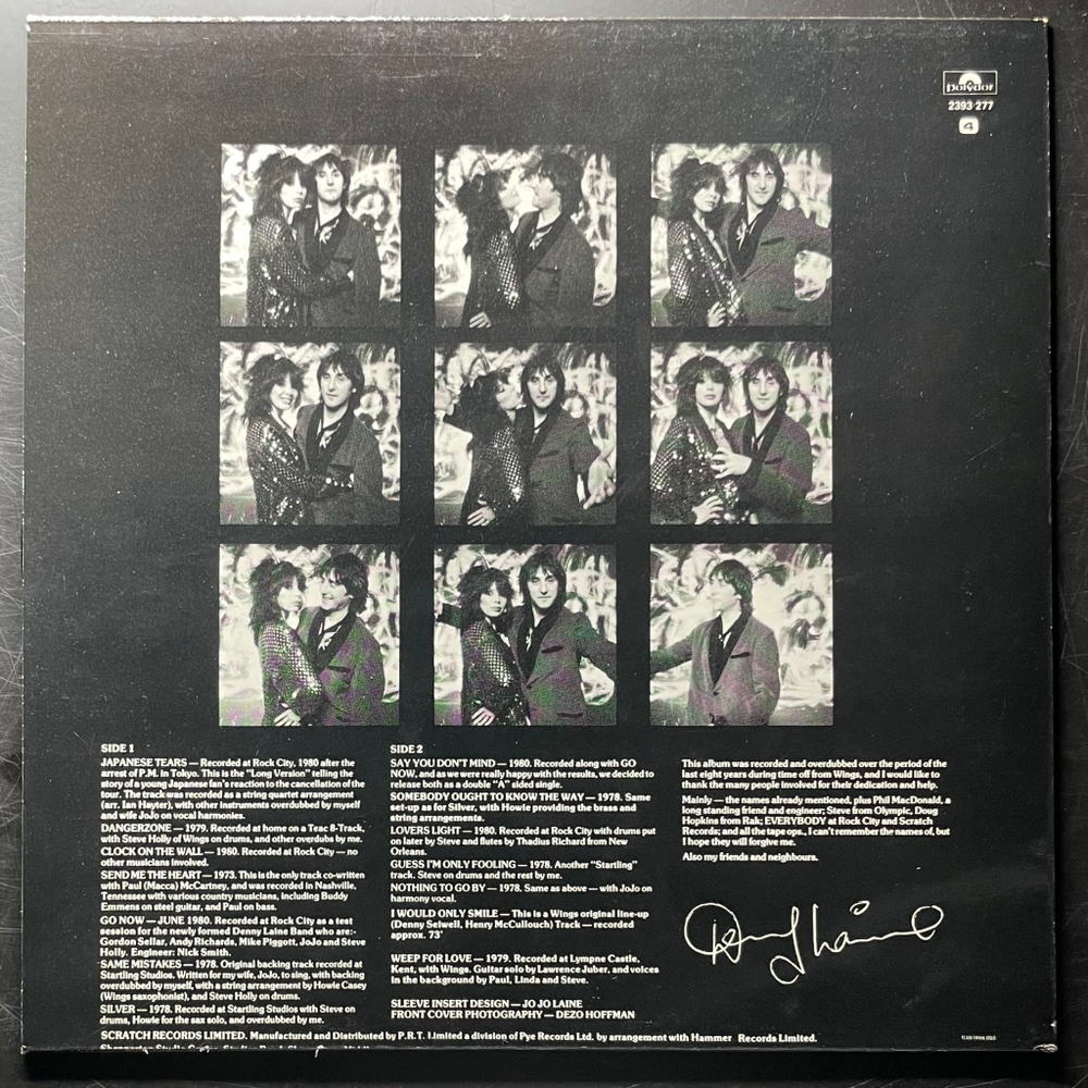 Denny Laine ‎– Japanese Tears (Скандинавия 1980г.)