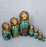 Матрешка "Санкт-Петербург" 7 мест