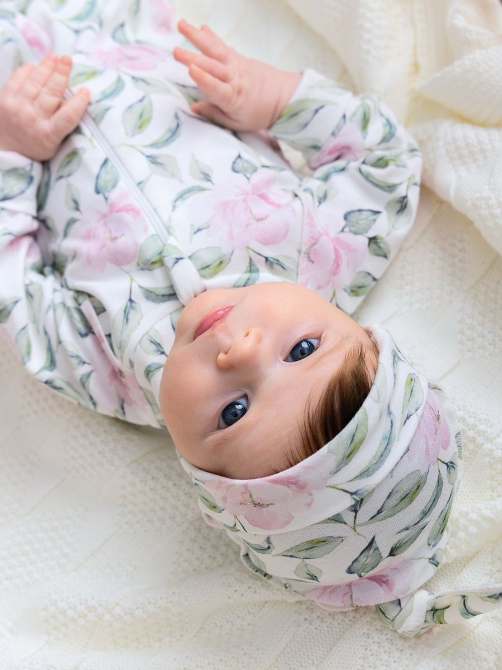 Комбинезон растущий "Пионы", Крем