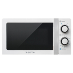 Микроволновая печь VEKTA MS720CHW, объем 20 л, мощность 700 Вт, механическое управление, таймер, белая