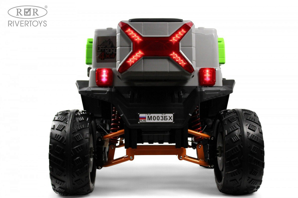 Детский электромобиль RiverToys М003БХ серый