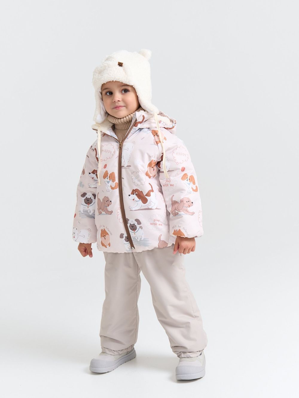 Куртка демисезонная "Мой щенок/Тофу" 0+