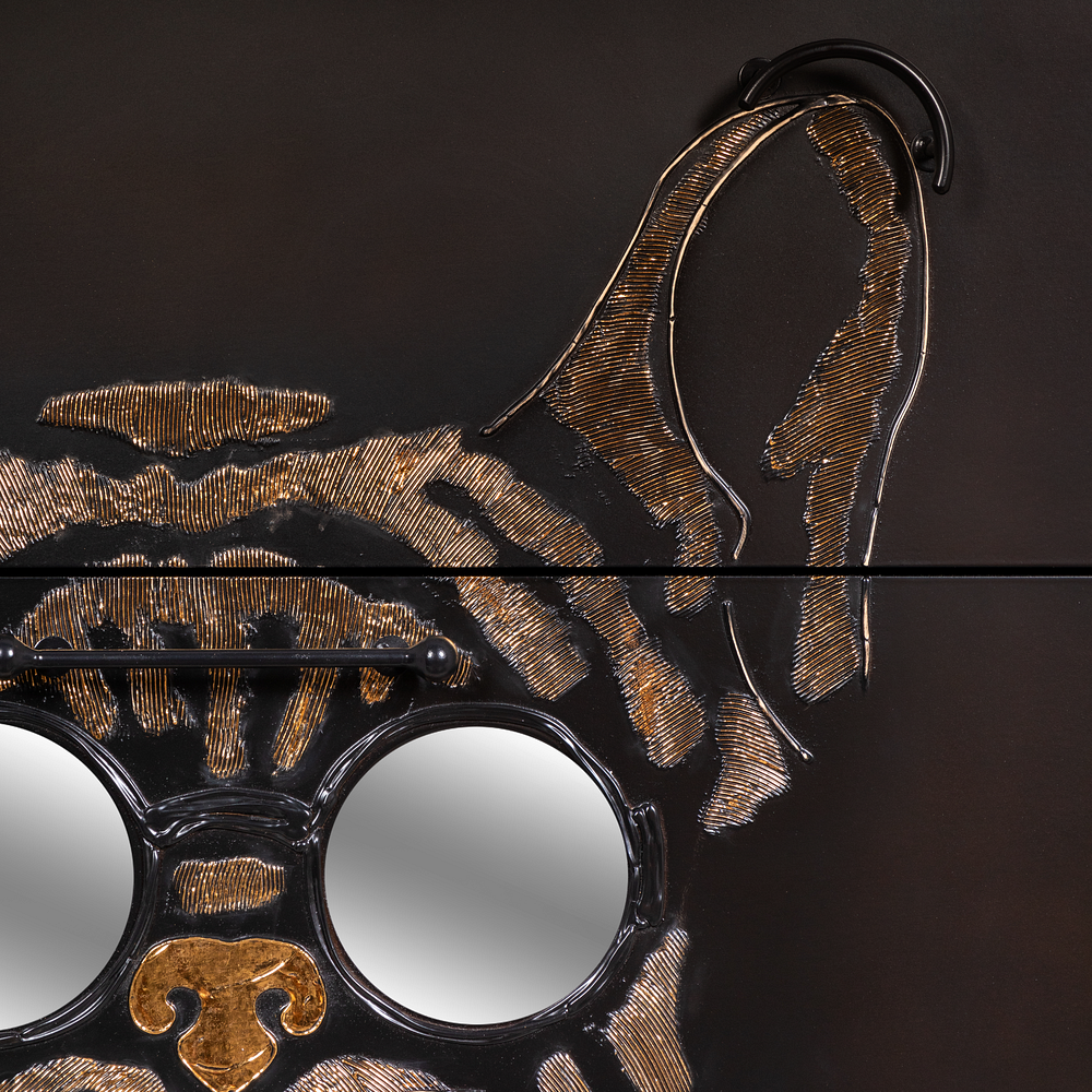 Комод Собака Фрэнки с 3 ящиками Каштан