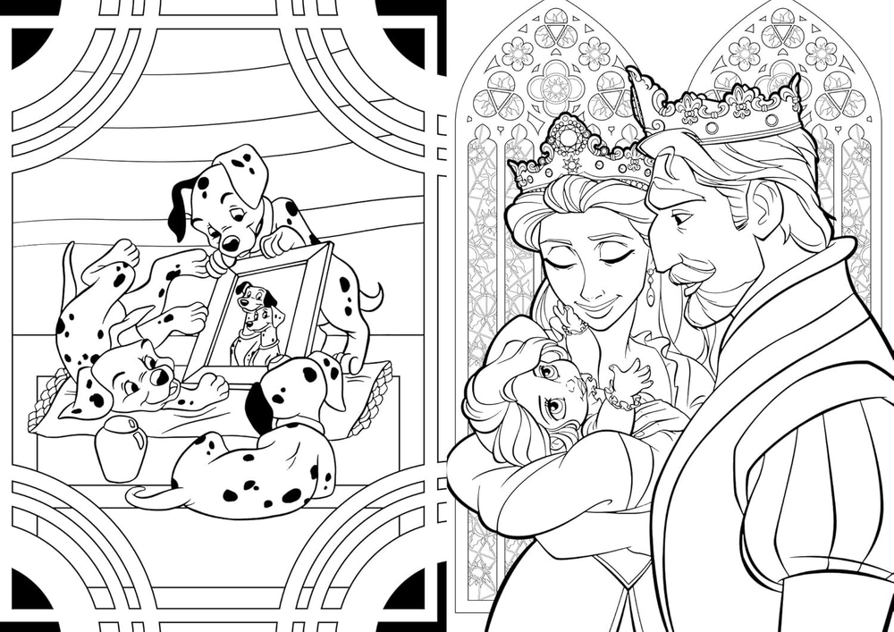 Раскраска по номерам 300 coloriages Disney - Volume 2, 320 стр.
