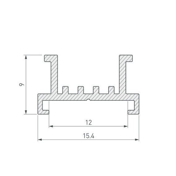 Основание для ленты Arlight SL-Line-2522-2500 033415