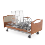 Кровать электрическая Med-Mos DB-2B с поворотным креслом в правую сторону (коричневый)