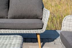 "Прованс" столик журнальный из ротанга, цвет бежевый