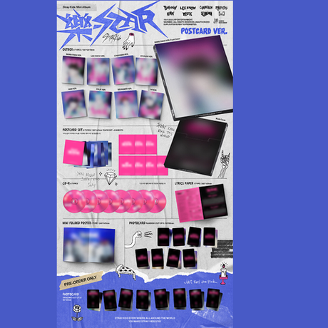 Альбом Stray Kids - 樂-STAR [POSTCARD VER.]
