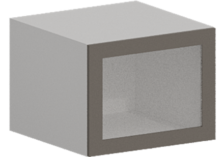 Кухня Модуль ШВГС 610 Белый / Грей Софт