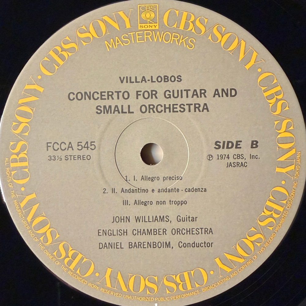 Родриго - Концерт в Аранхуэсе / Вилла-Лобос - Концерт для гитары (Япония)