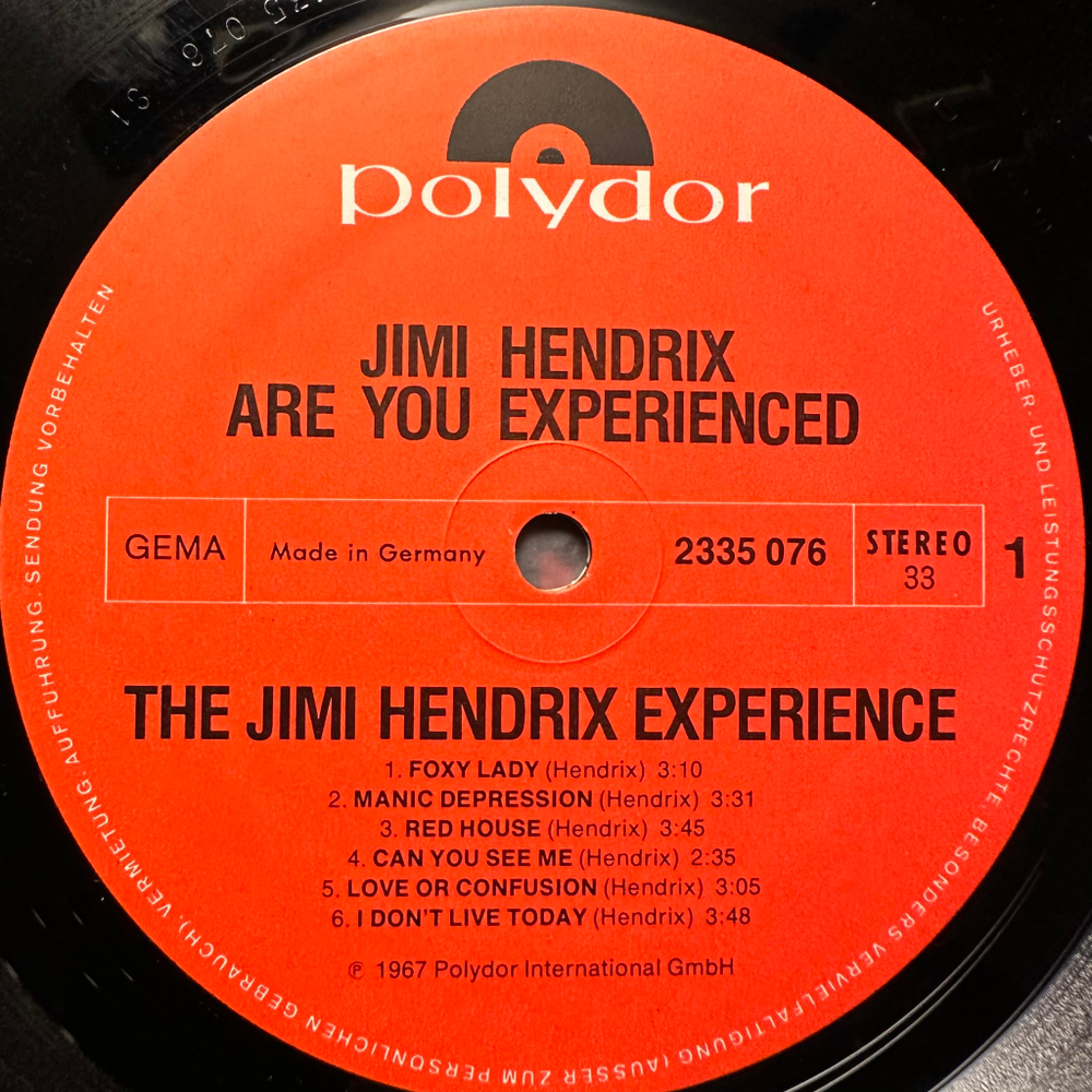 The Jimi Hendrix Experience - Are You Experienced / Axis: Bold As Love 2LP (Германия 1973г.)