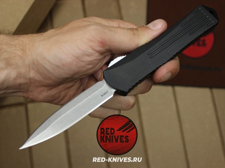 Heretic Knives Manticore-E D/E - черная рук, светлый клинок RK/Н95