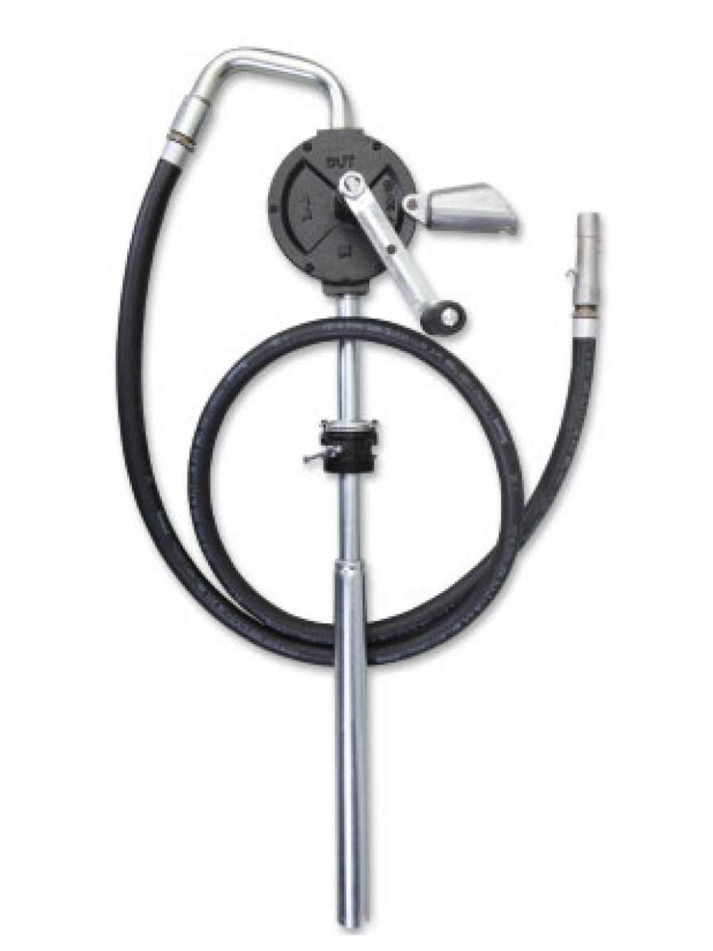 Роторный насос с рукавом для бензина, ДТ и растворителей, для бочек 50-205