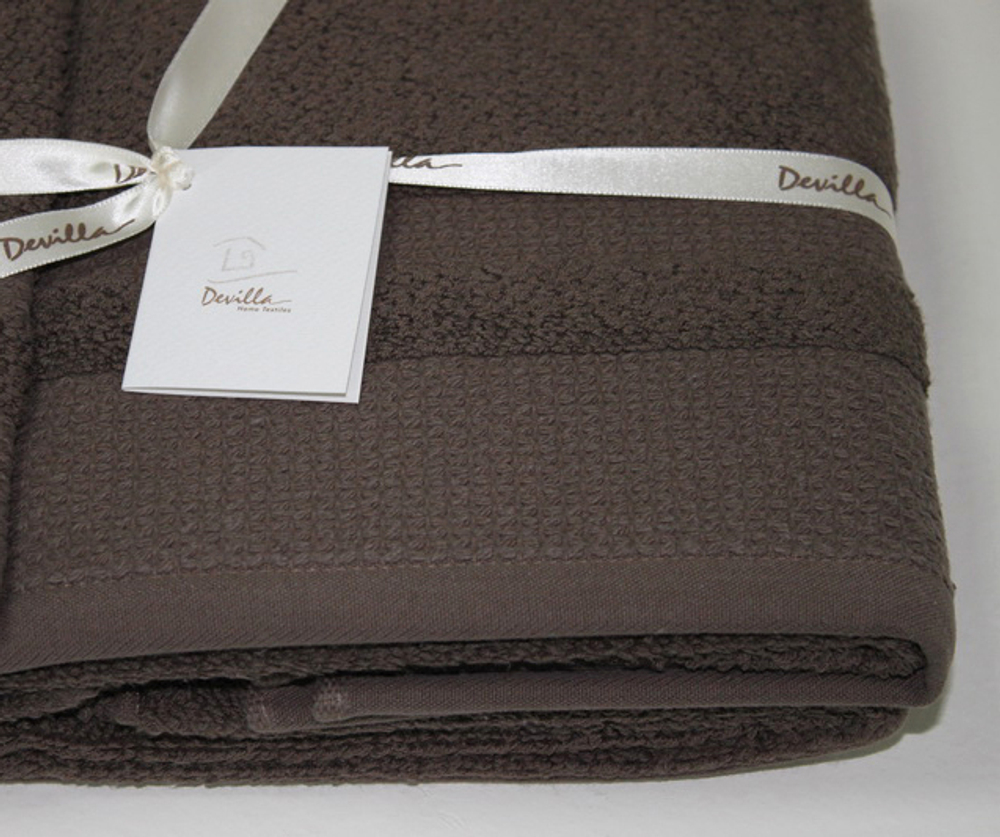 Полотенце 100х150 Devilla Baht&Co коричневое