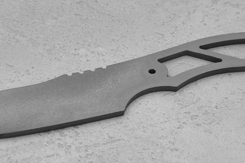 Заготовка для ножа, сталь VG-10 3,6мм. Модель "EDC-I" с клинком 100мм, ТО 62-63HRC