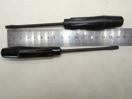 Отвертка шлицевая плоская (минусовая) 160х4.2х0.8мм (Карболитовая ручка) СССР