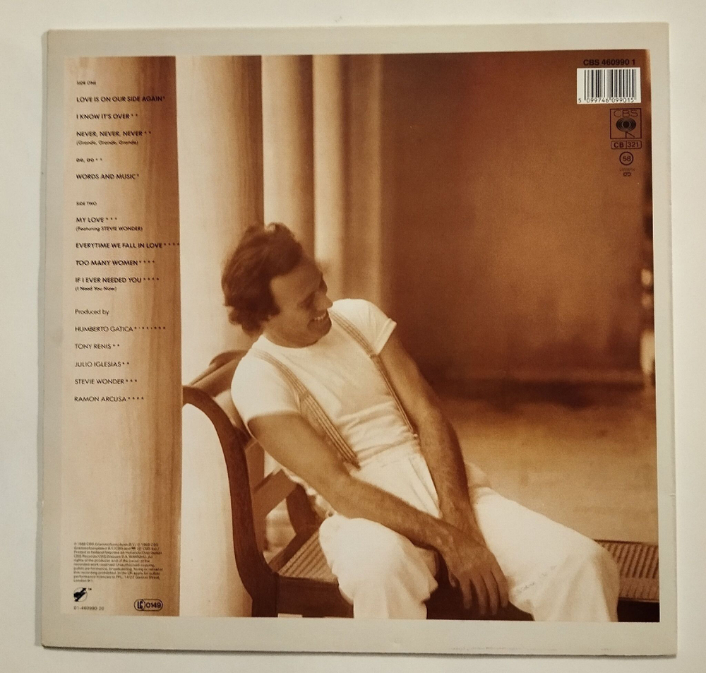 Винтажная виниловая пластинка LP Julio Iglesias Non Stop (Holland 1988)
