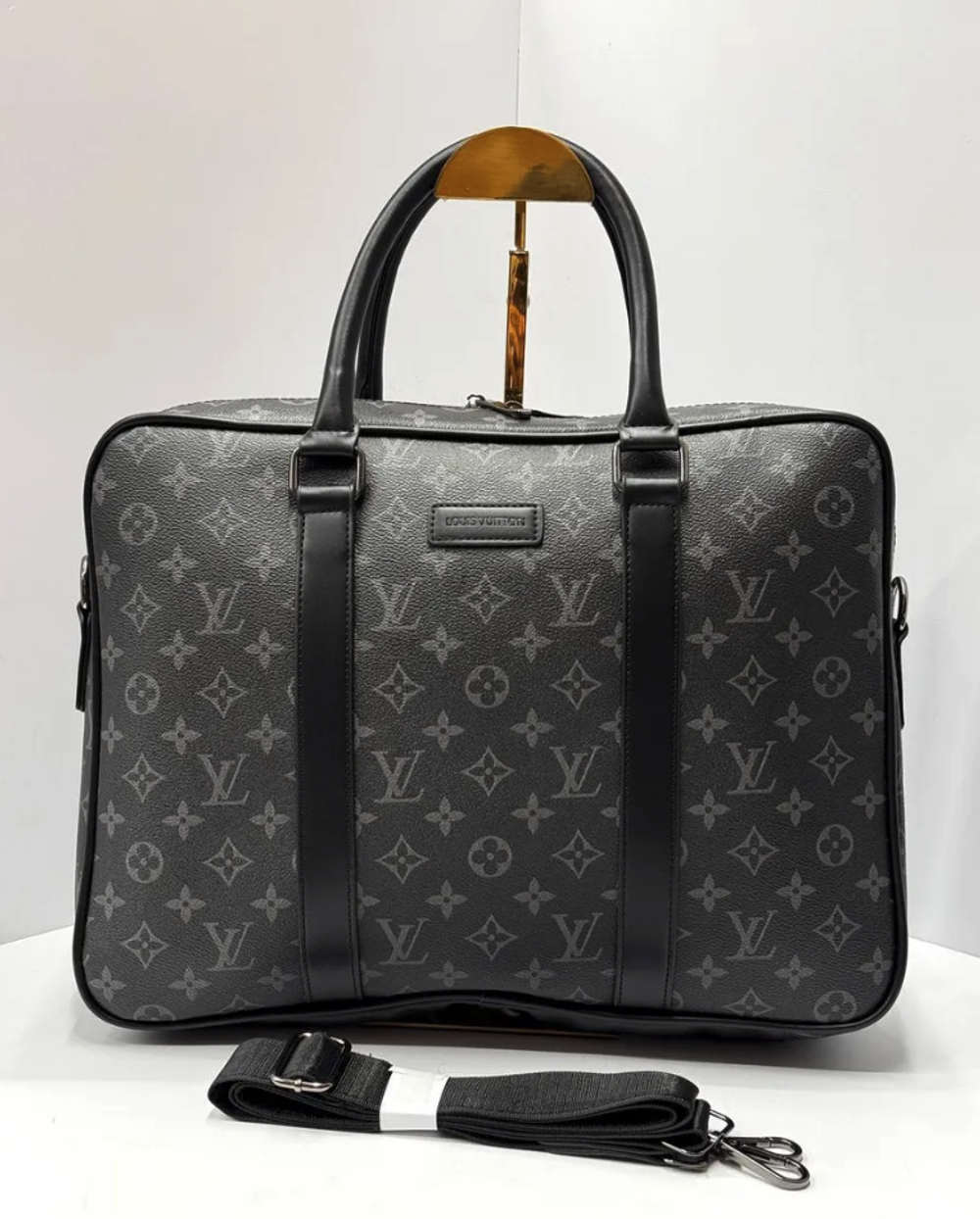 Сумка мужская экокожаная для документов и ноутбука с ручками